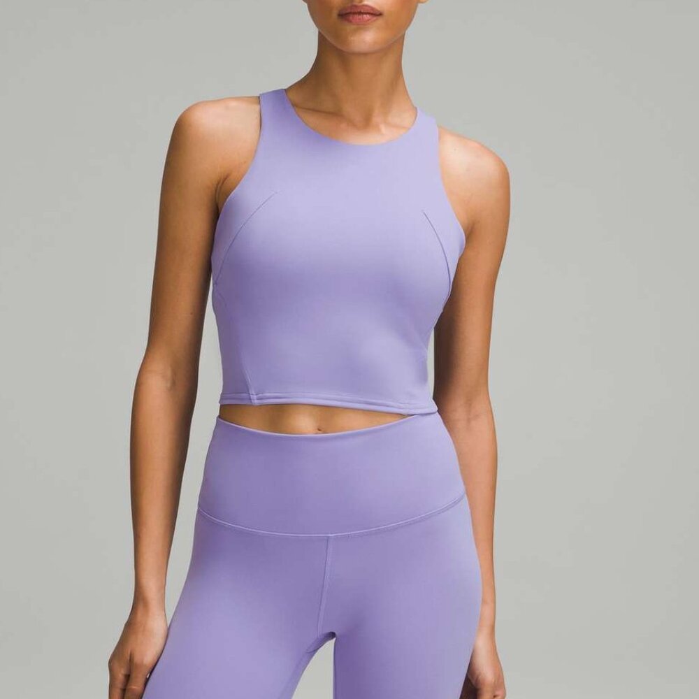 Lululemon Wunder Train Racerback Tank Top in Dark Lavendar (size 6)